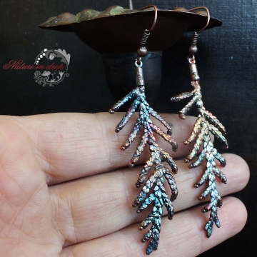 Веточка Туи - серьги